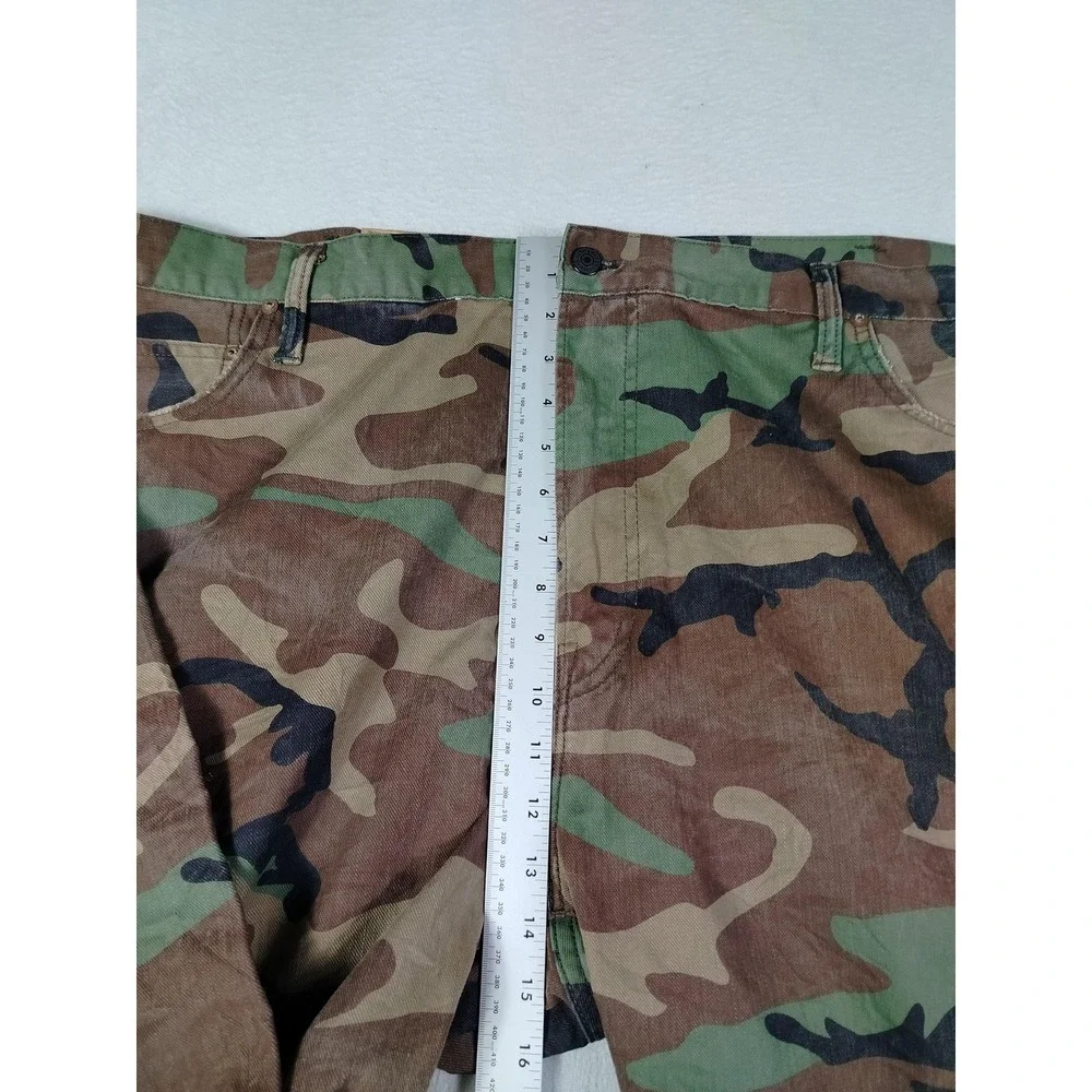 Polo Ralph Lauren Hampton Relaxed Straight Jeans Mens 46x30 Camo Stretch Denim